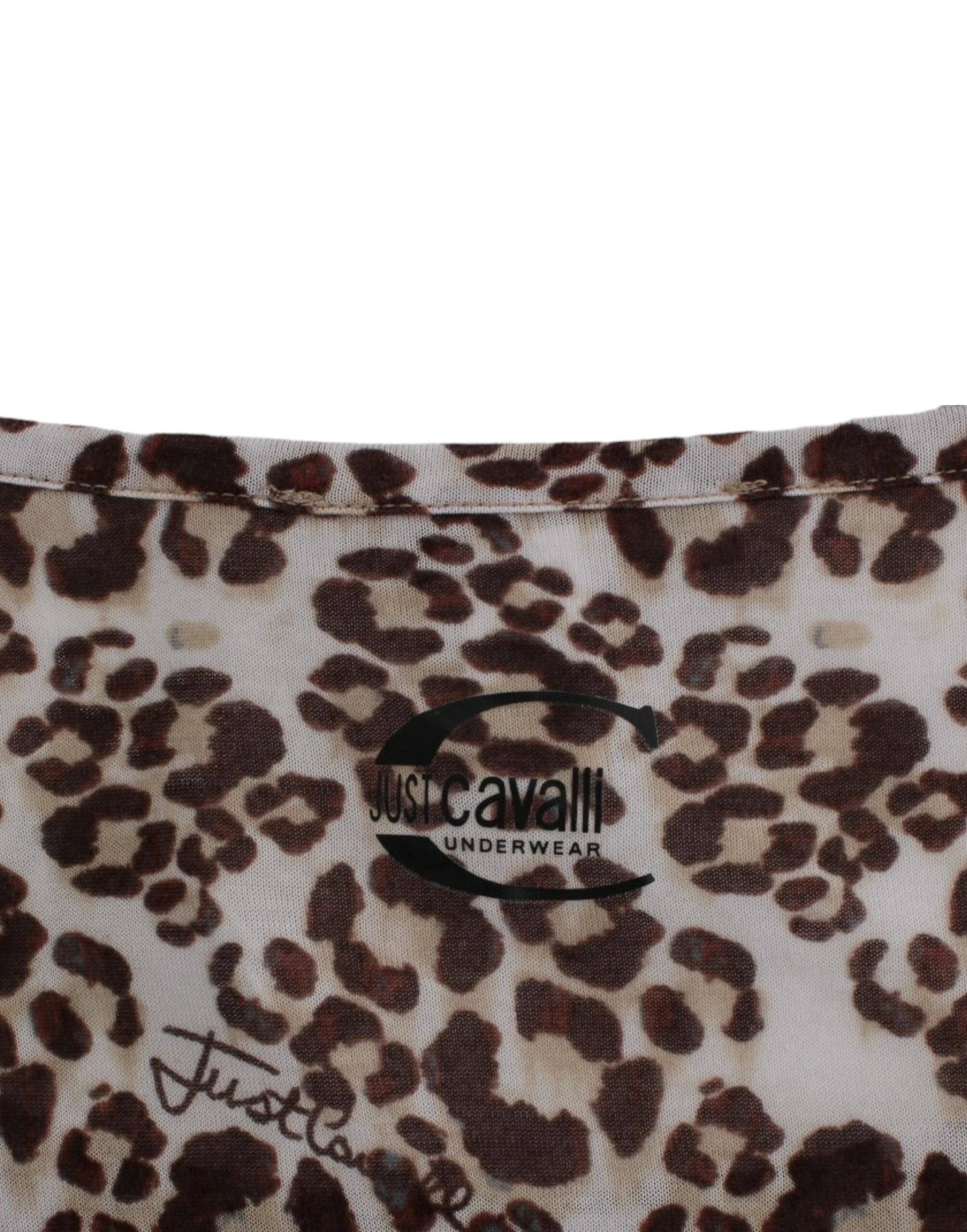 Cavalli Brown longsleeved lace top by Cavalli