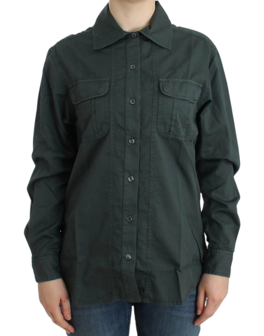 Cavalli Gray button down shirt by Cavalli