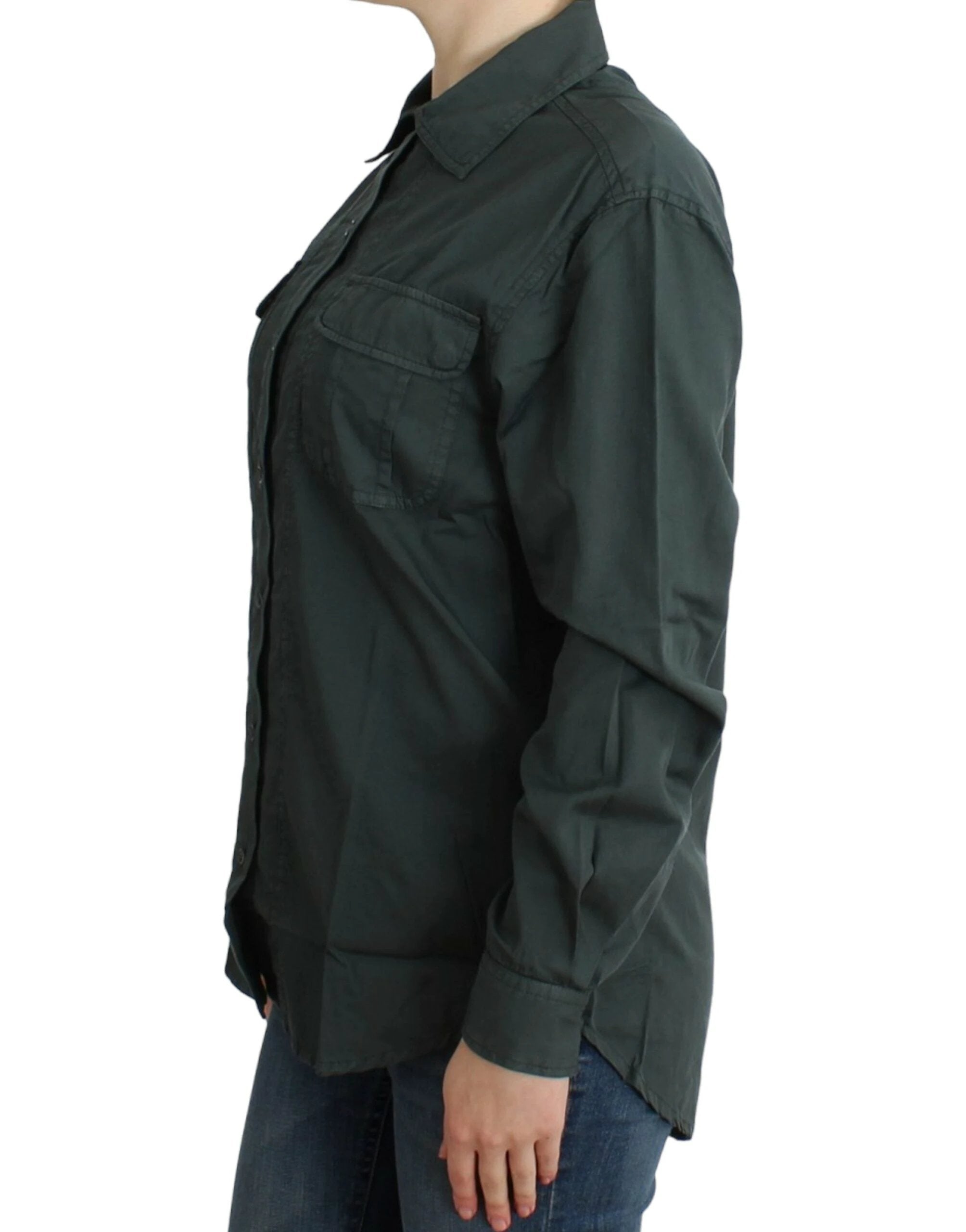 Cavalli Gray button down shirt by Cavalli