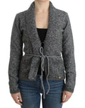 Cavalli Gray wool knitted cardigan by Cavalli
