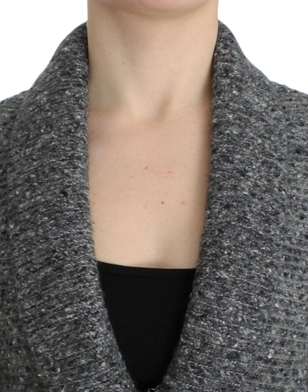 Cavalli Gray wool knitted cardigan by Cavalli
