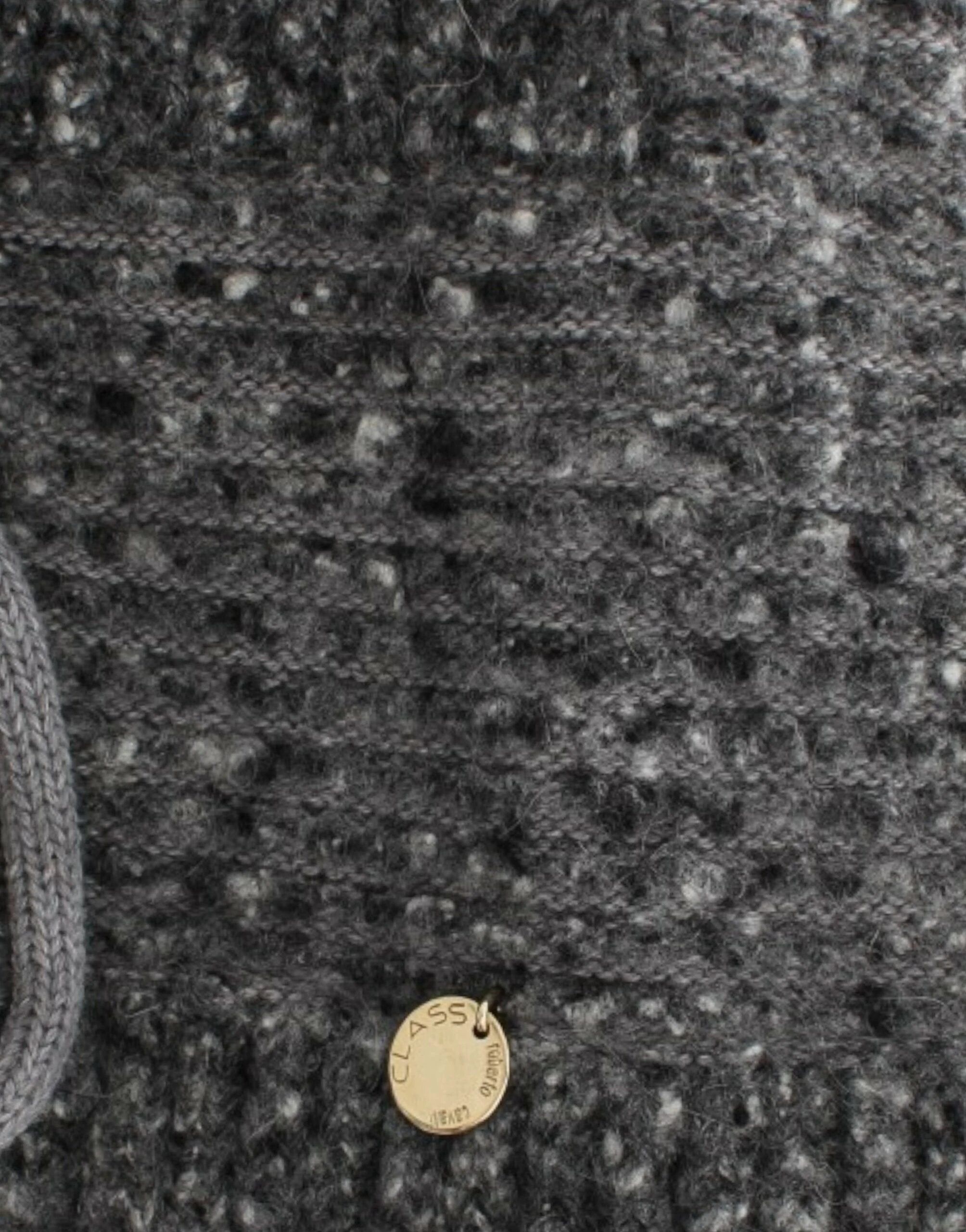 Cavalli Gray wool knitted cardigan by Cavalli