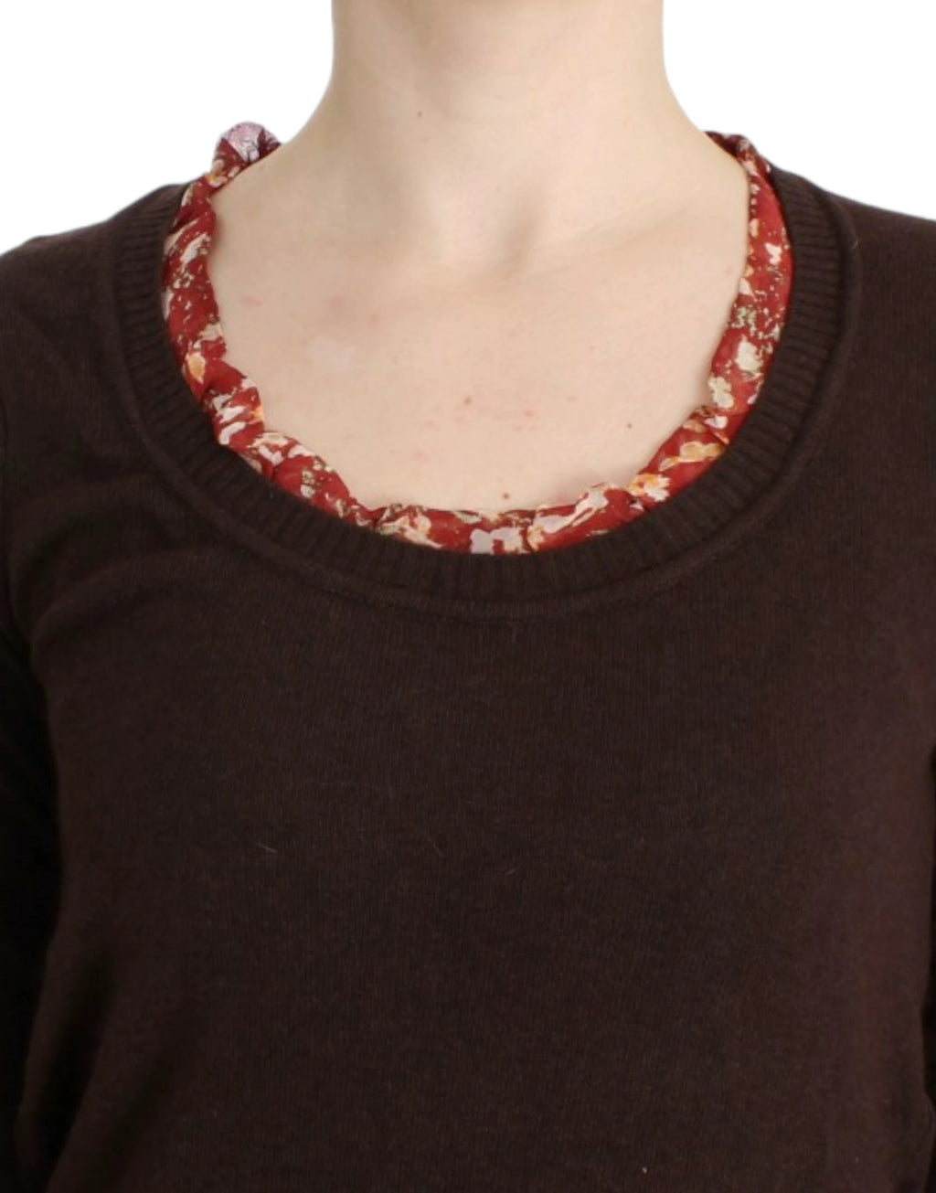 Cavalli Brown crewneck sweater by Cavalli