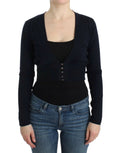 Cavalli Black cropped wool cardigan by Cavalli