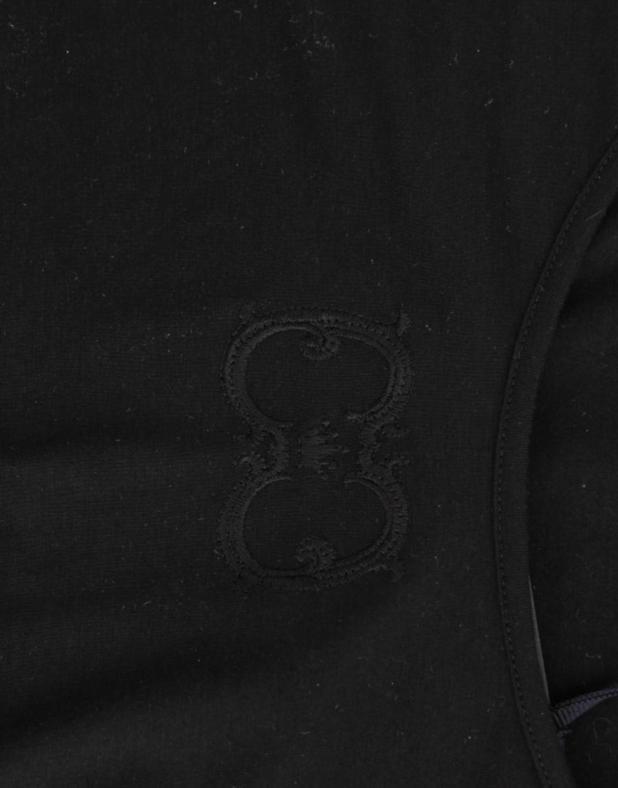 Cavalli Black Cotton Top by Cavalli