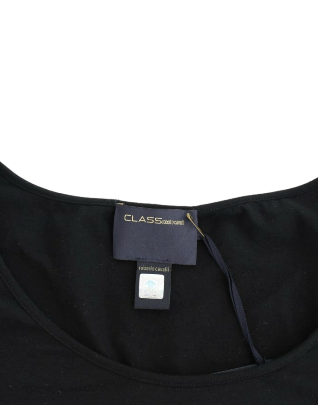 Cavalli Black Cotton Top by Cavalli