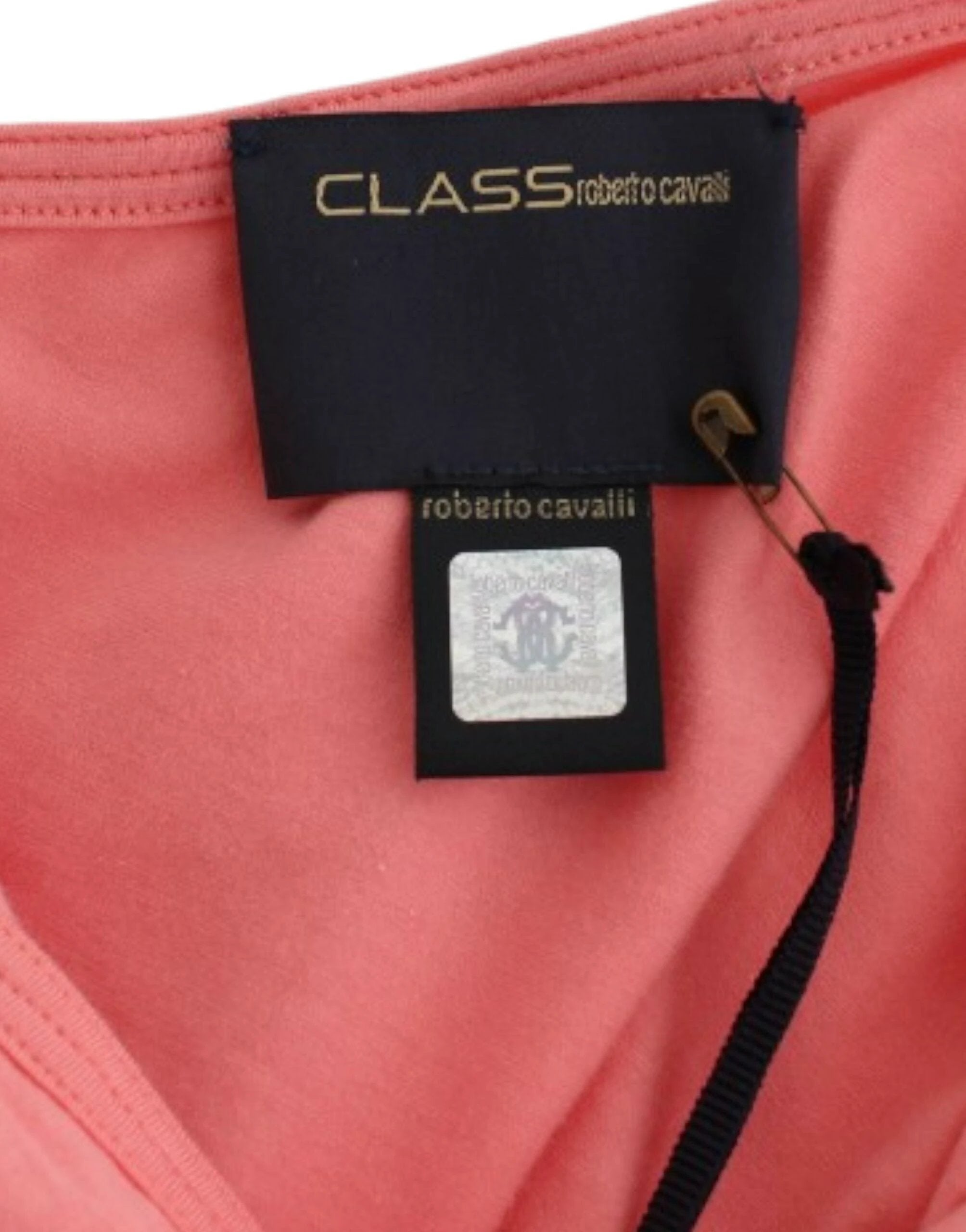 Cavalli Pink cotton tank top by Cavalli