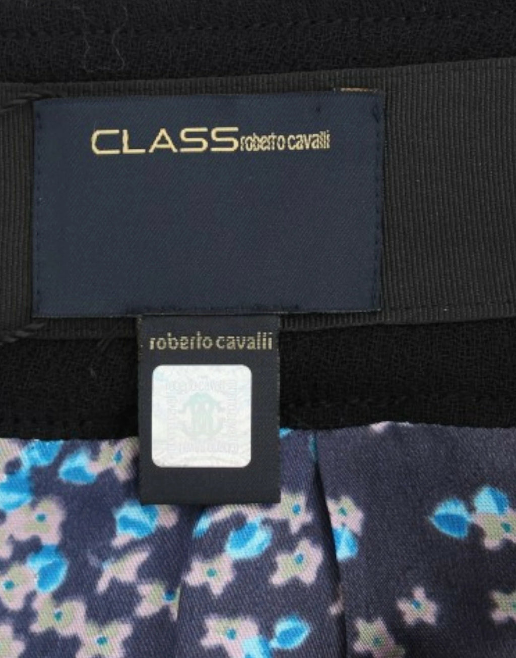 Cavalli Black wool pencil skirt by Cavalli