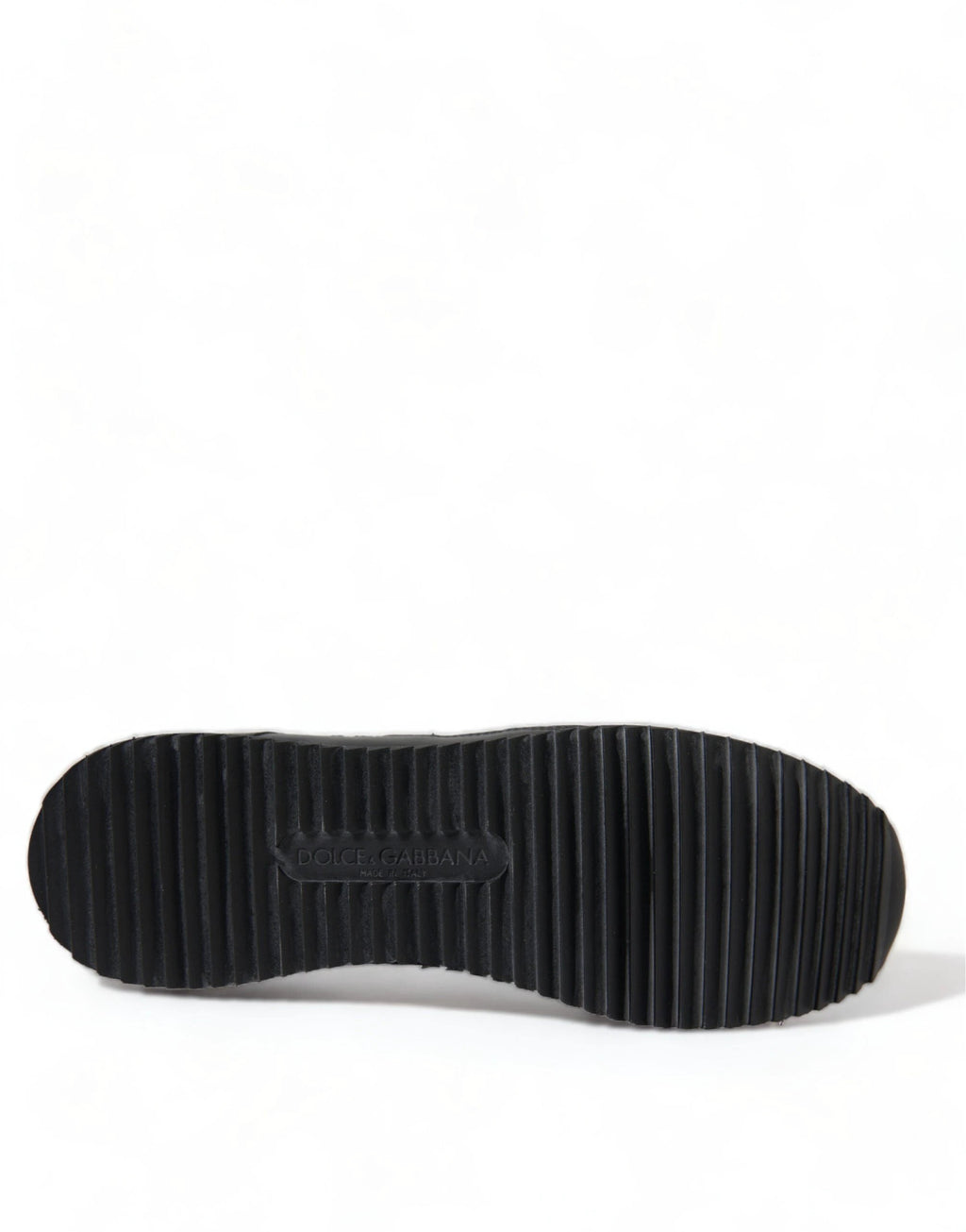 Dolce & Gabbana Black Floral Lace Leather Sneakers Shoes by Dolce & Gabbana