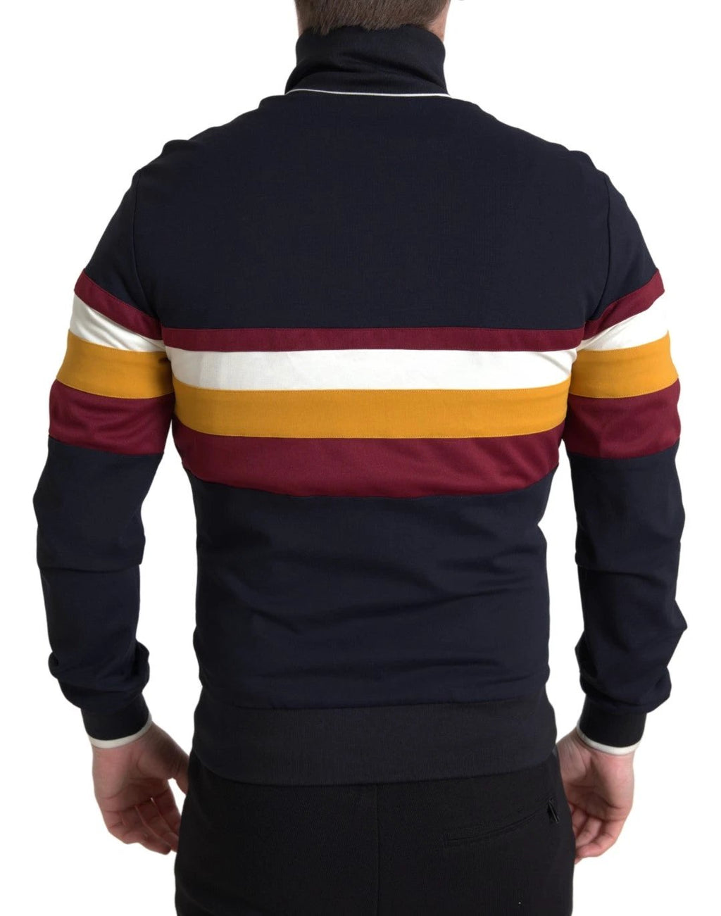 Dolce & Gabbana Blue Cardigan Heraldic Full Zip Sweater by Dolce & Gabbana