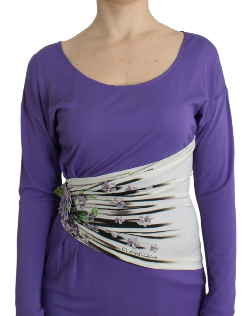 Cavalli Purple longsleeved dress by Cavalli