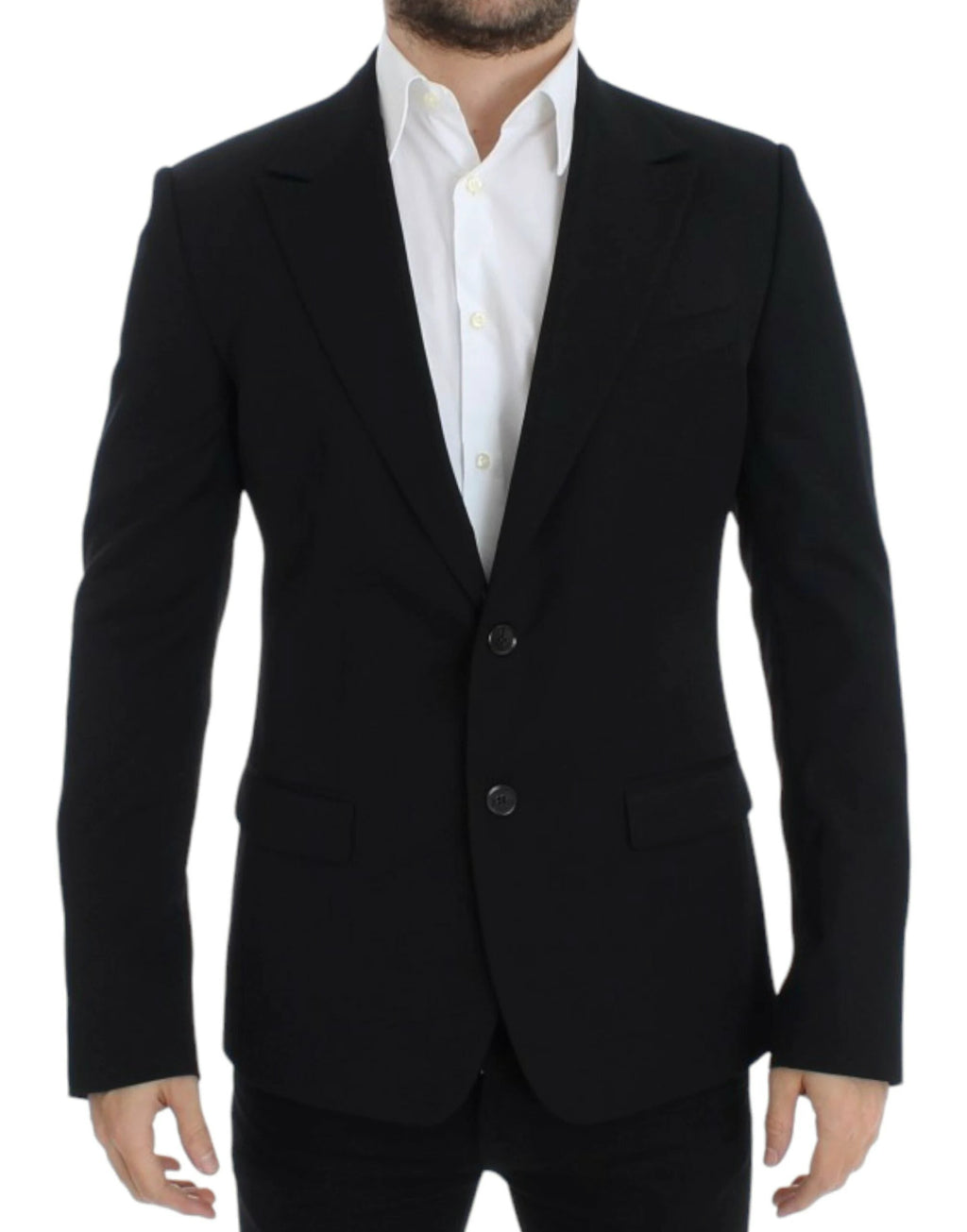 Dolce & Gabbana Black wool slim fit blazer by Dolce & Gabbana