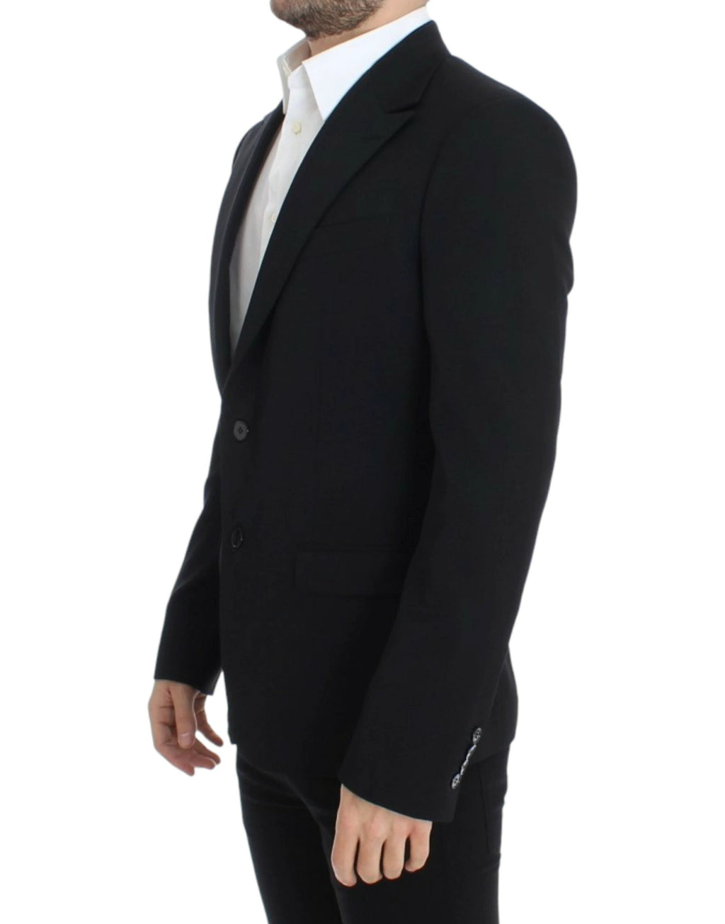 Dolce & Gabbana Black wool slim fit blazer by Dolce & Gabbana