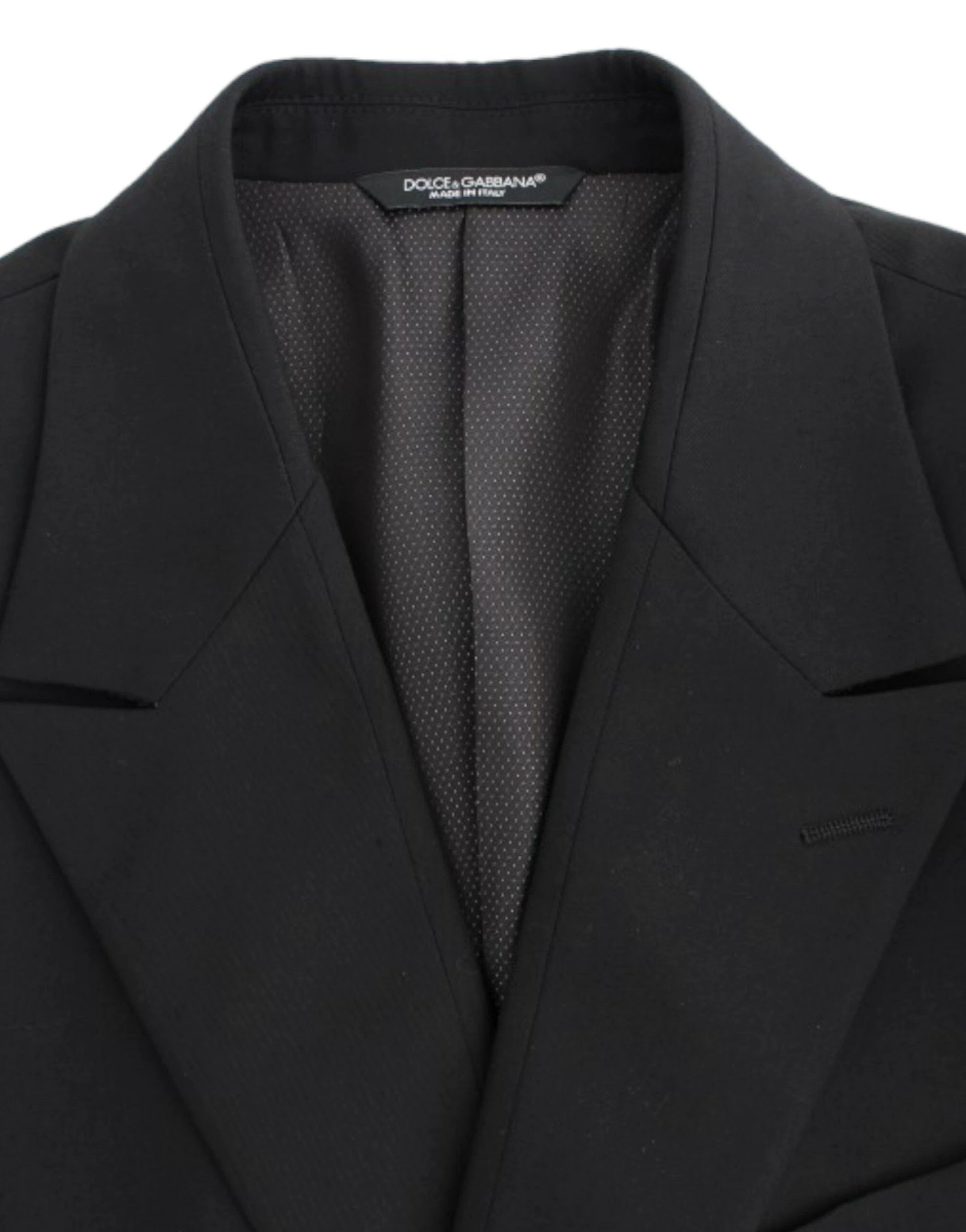 Dolce & Gabbana Black wool slim fit blazer by Dolce & Gabbana