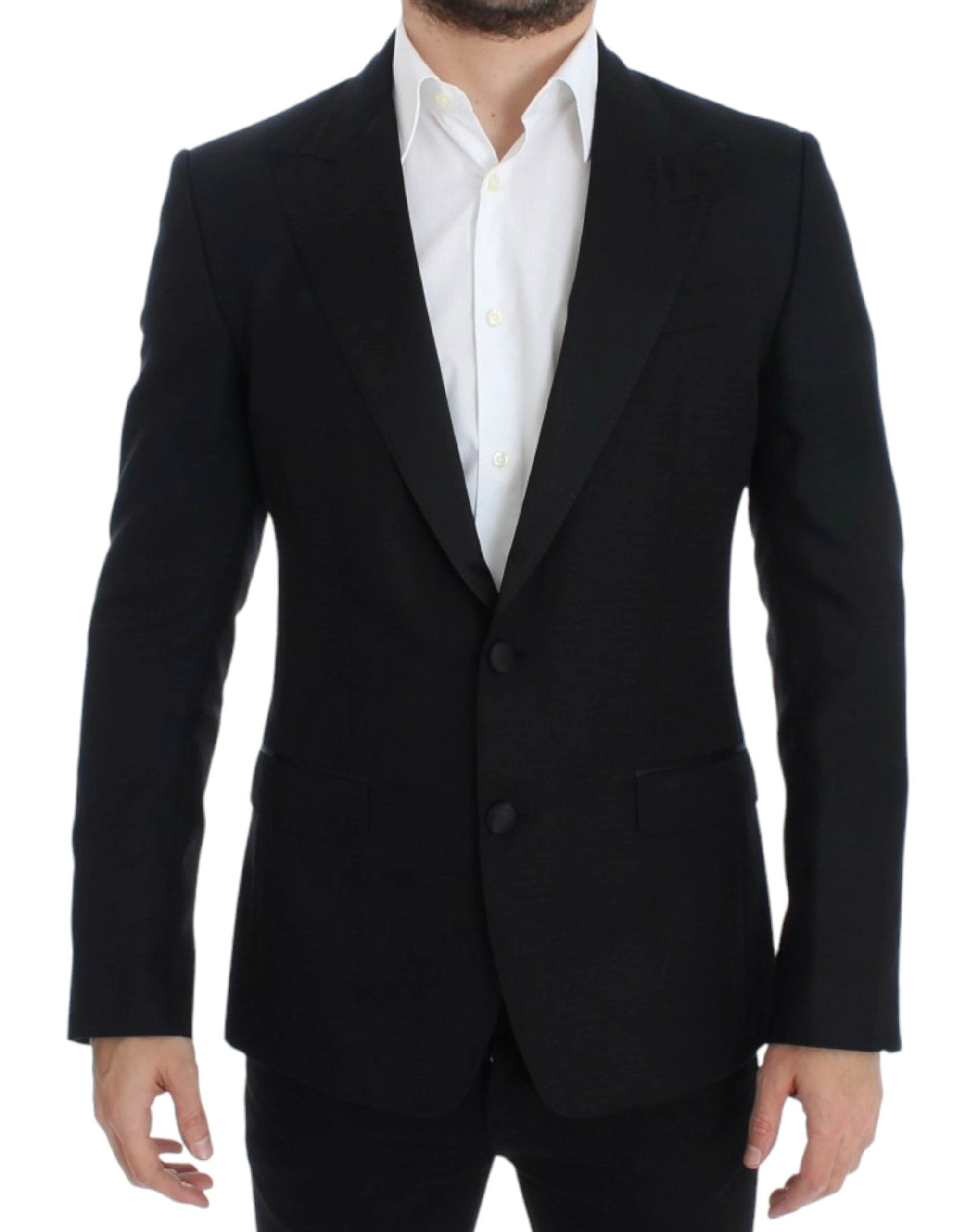Dolce & Gabbana Black wool silk SICILIA blazer by Dolce & Gabbana