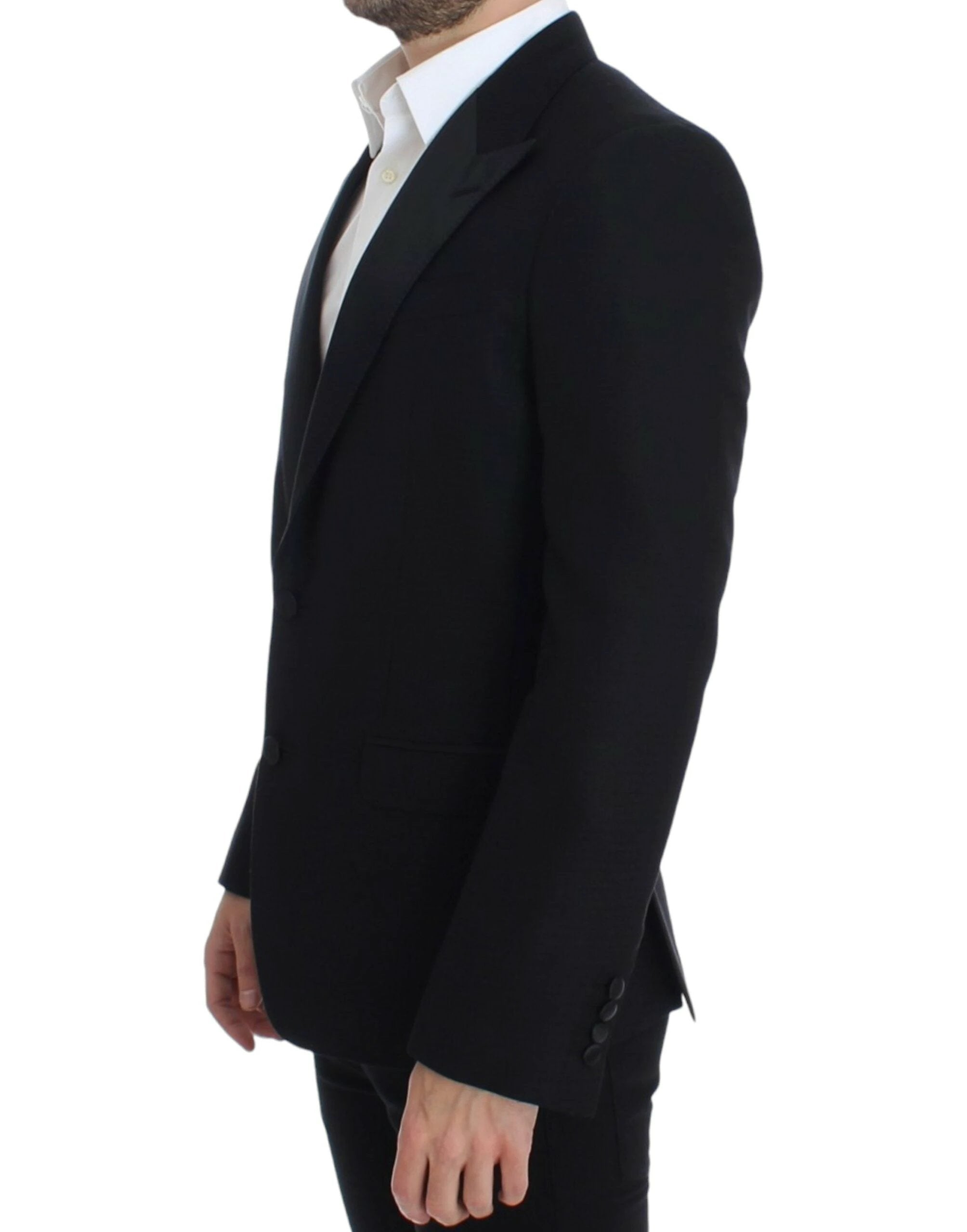 Dolce & Gabbana Black wool silk SICILIA blazer by Dolce & Gabbana