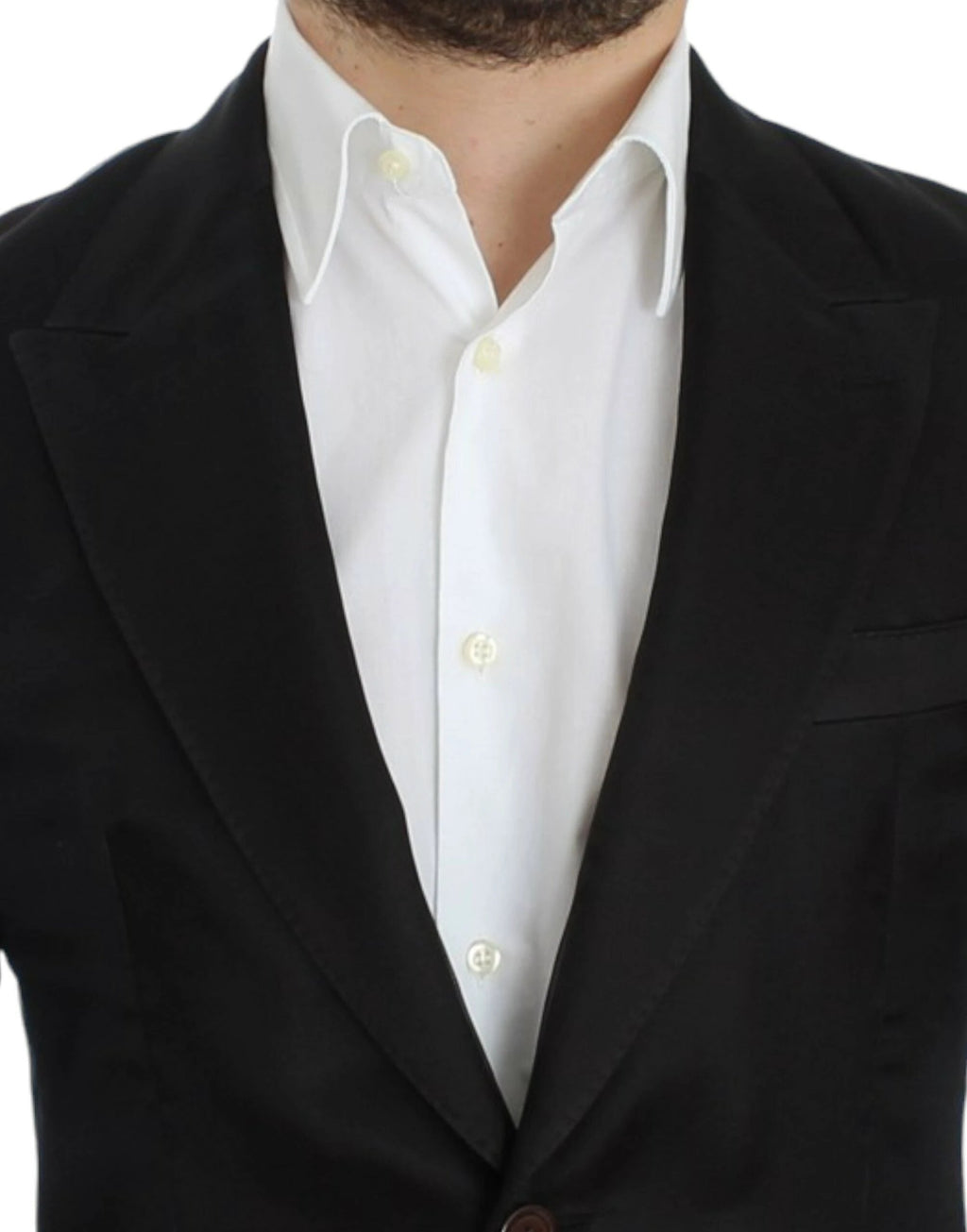 Dolce & Gabbana Black silk slim fit blazer by Dolce & Gabbana