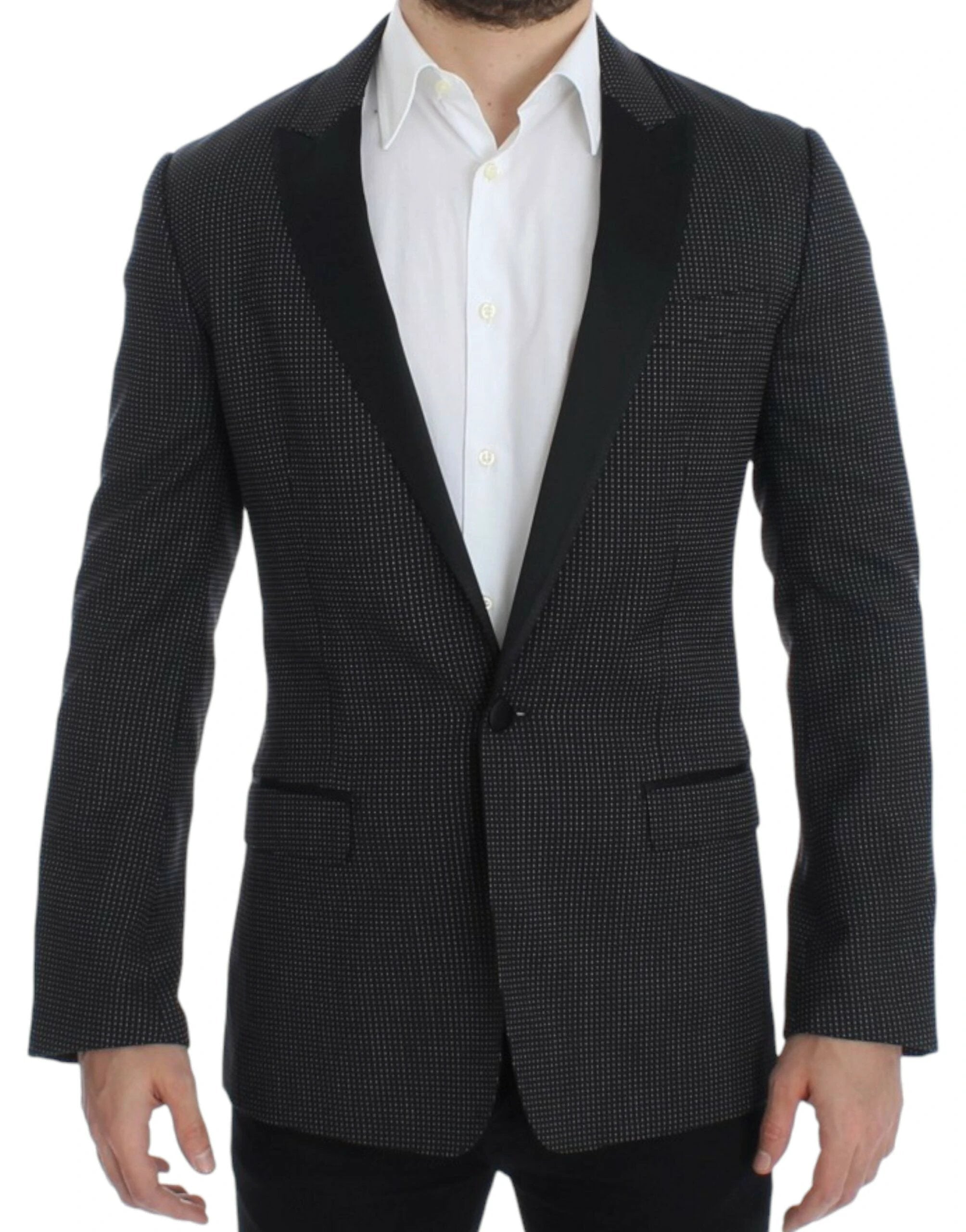 Dolce & Gabbana Black wool slim MARTINI blazer by Dolce & Gabbana