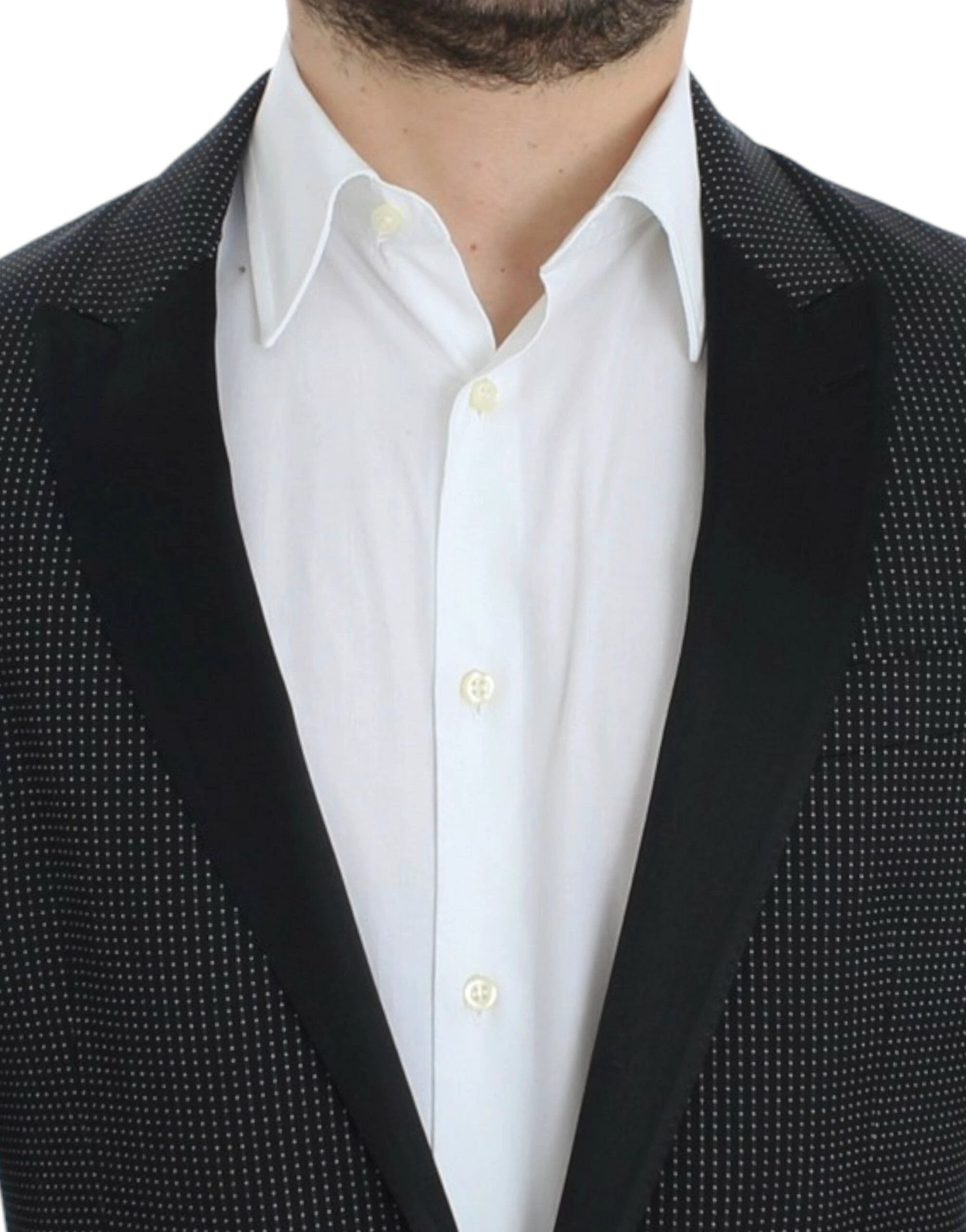 Dolce & Gabbana Black wool slim MARTINI blazer by Dolce & Gabbana