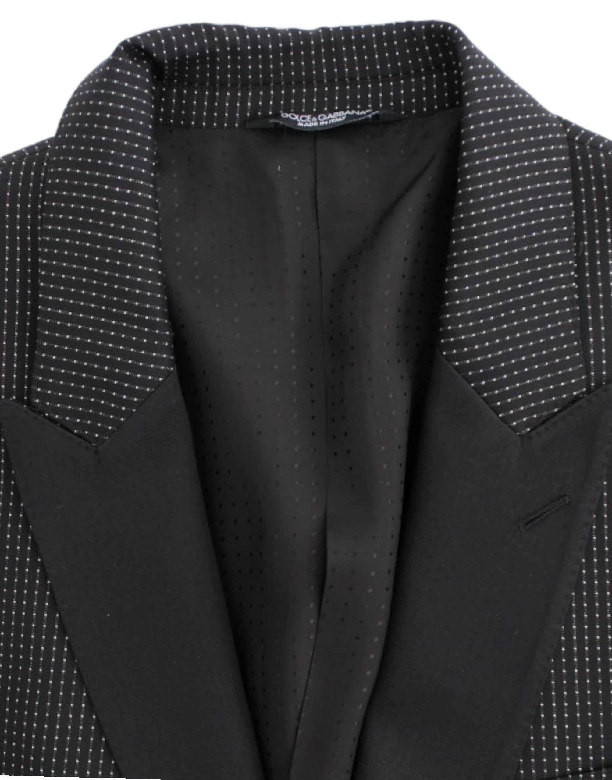 Dolce & Gabbana Black wool slim MARTINI blazer by Dolce & Gabbana