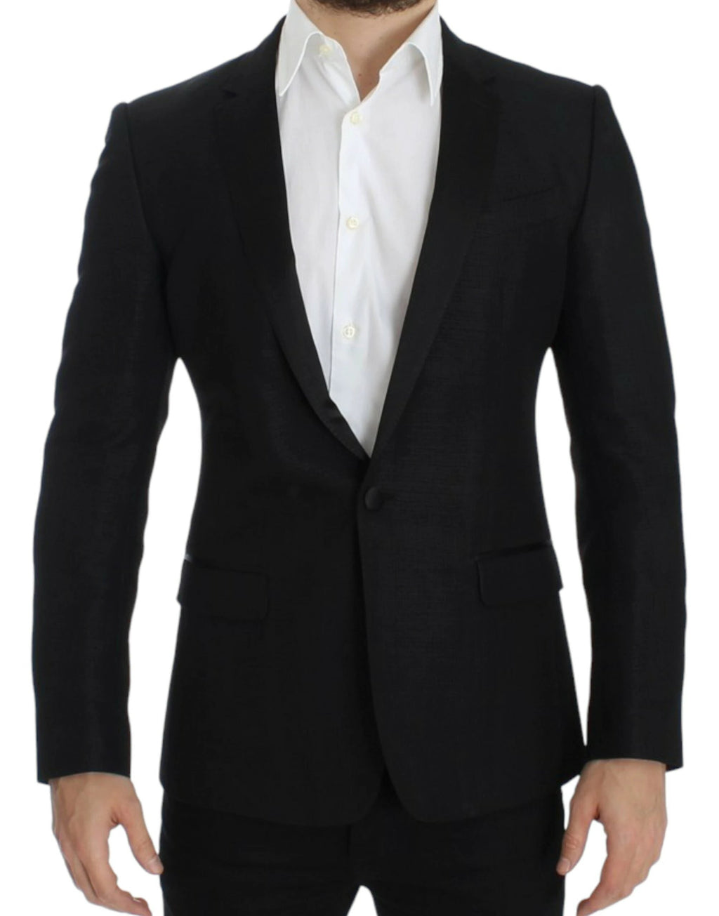 Dolce & Gabbana Black wool MARTINI slim blazer by Dolce & Gabbana