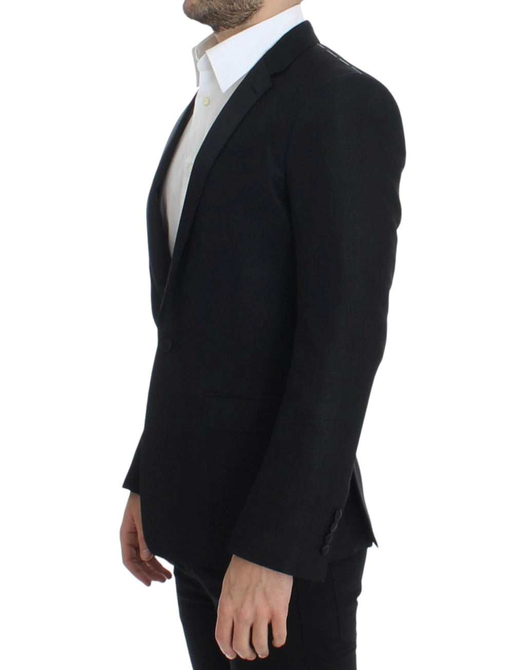 Dolce & Gabbana Black wool MARTINI slim blazer by Dolce & Gabbana