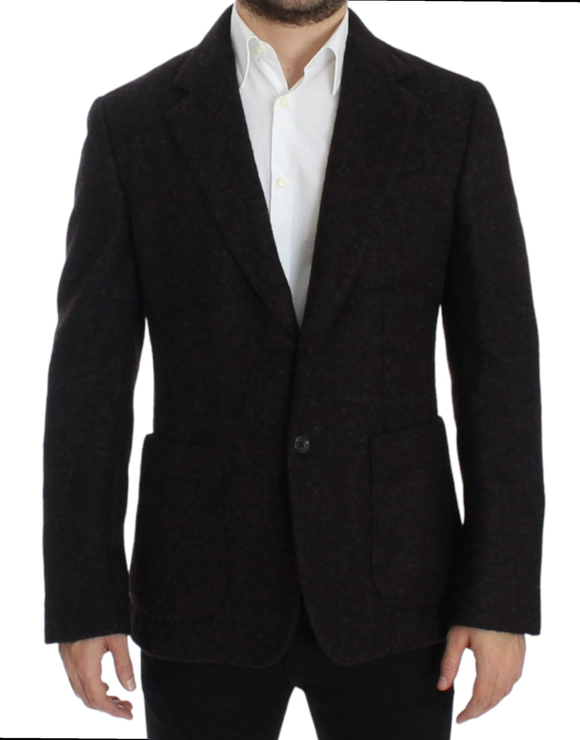 Dolce & Gabbana Bordeaux alpaga two button blazer by Dolce & Gabbana