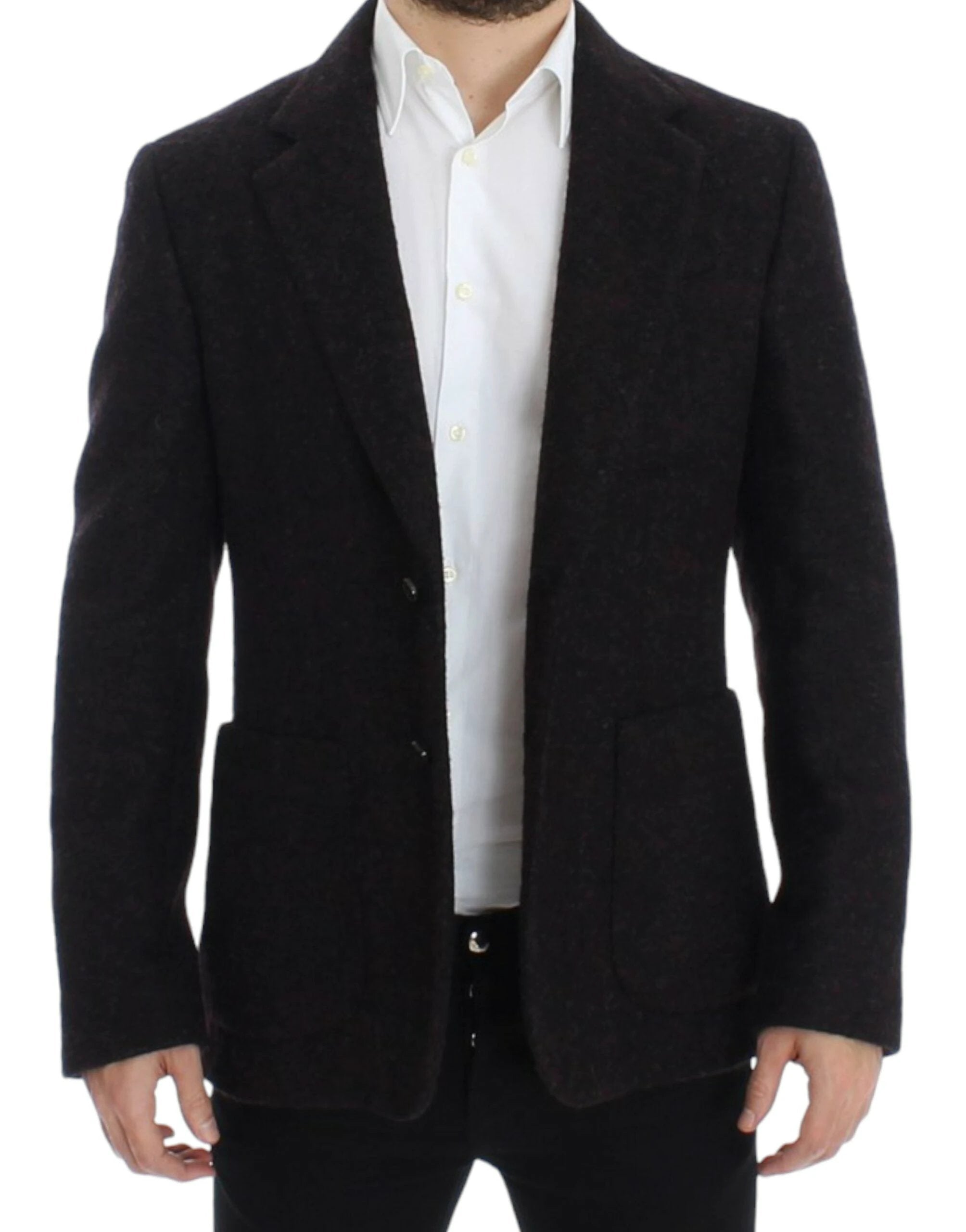 Dolce & Gabbana Bordeaux alpaga two button blazer by Dolce & Gabbana