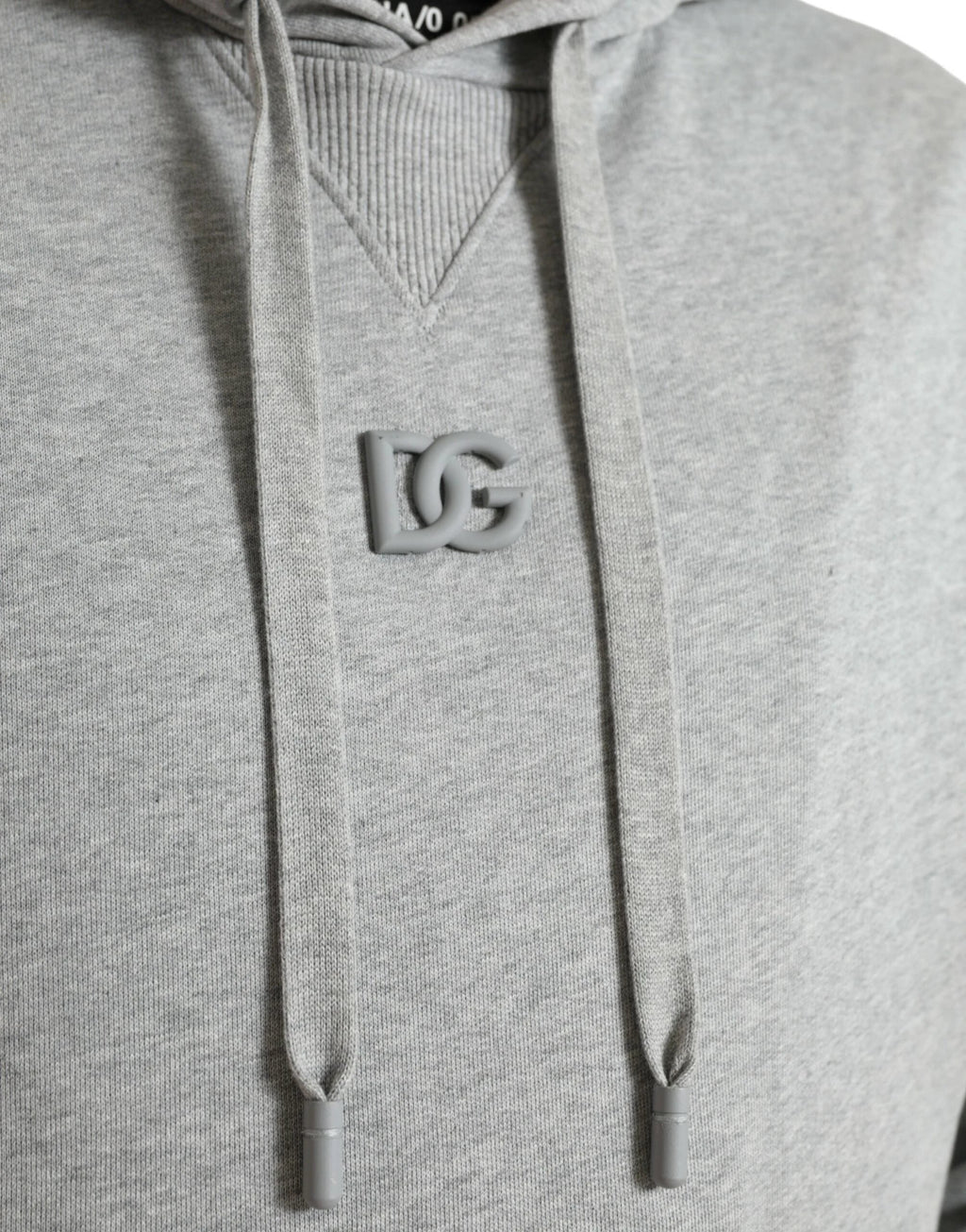 Dolce & Gabbana Gray Cotton Logo Hooded Sweatshirt Sweater by Dolce & Gabbana