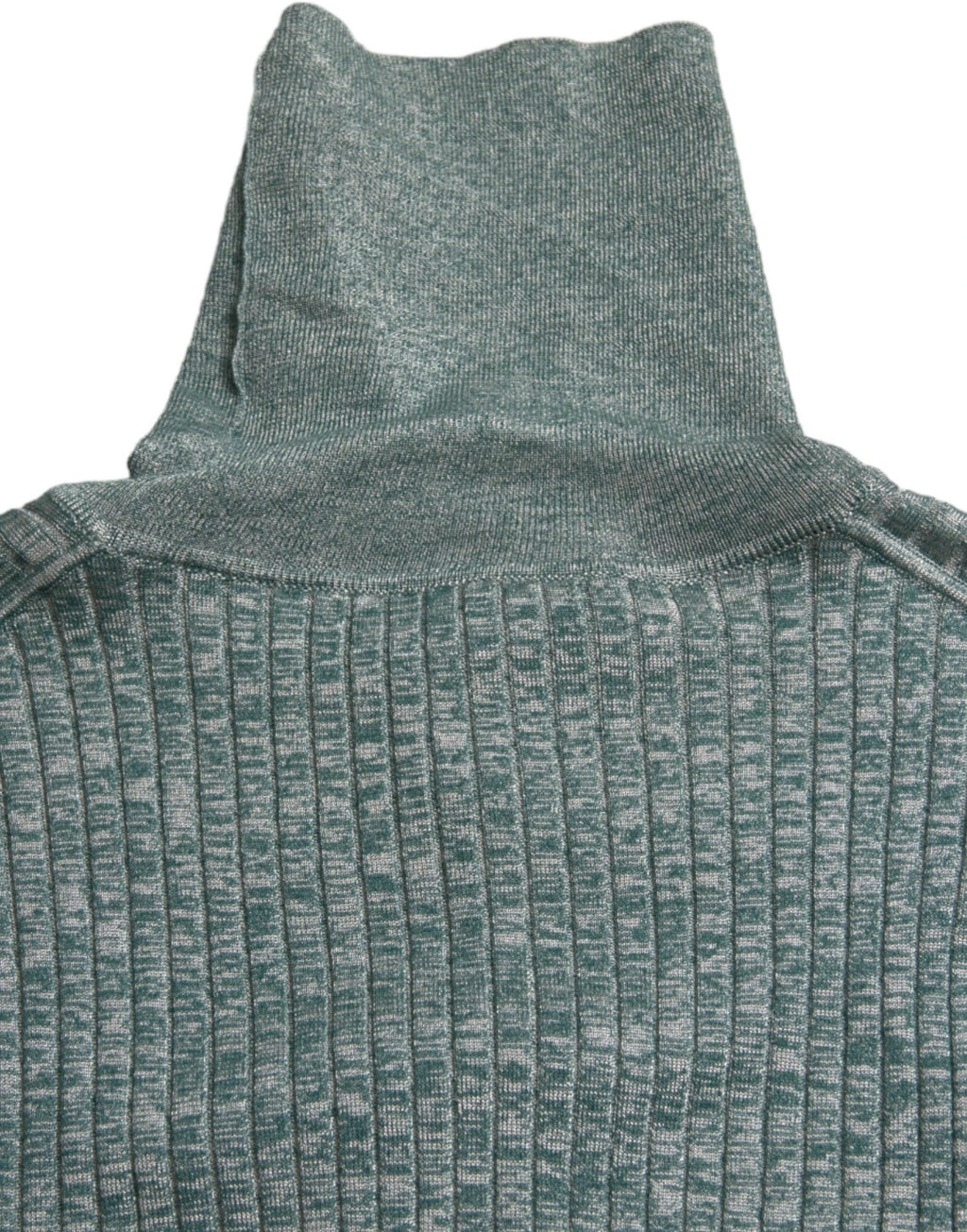 Dolce & Gabbana Green Polyester Turtleneck Pullover Sweater by Dolce & Gabbana