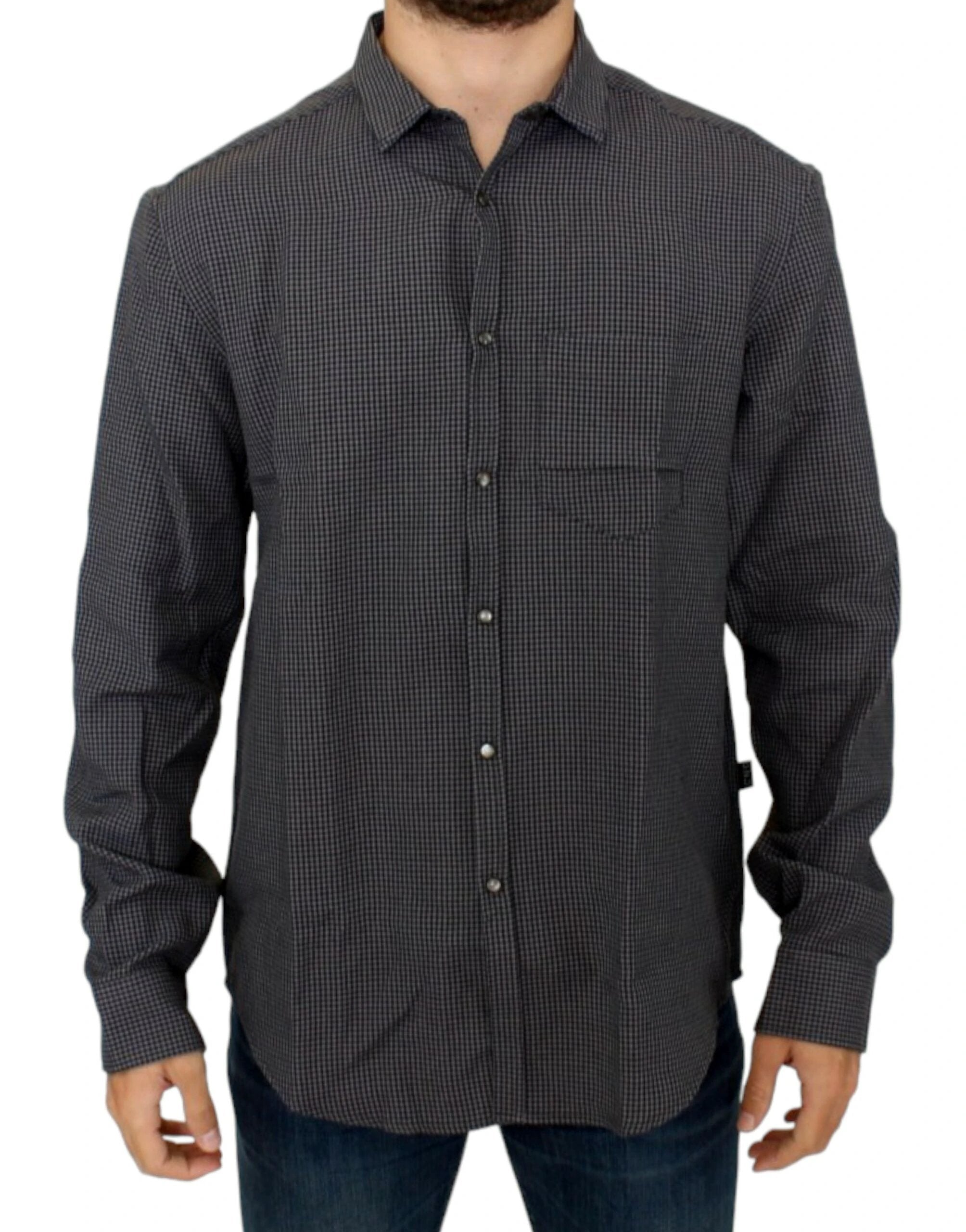 Costume National Gray linen casual shirt by Costume National