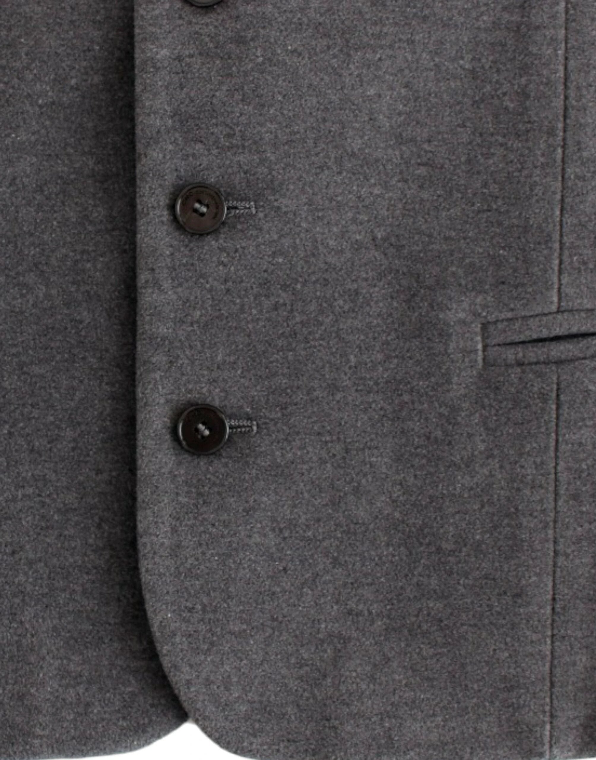 Costume National Gray cotton blend casual vest by Costume National