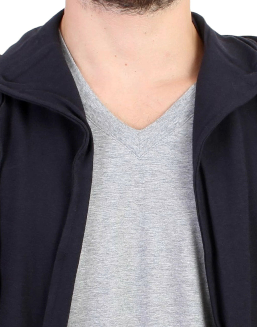 Costume National Blue hooded cotton sweater by Costume National