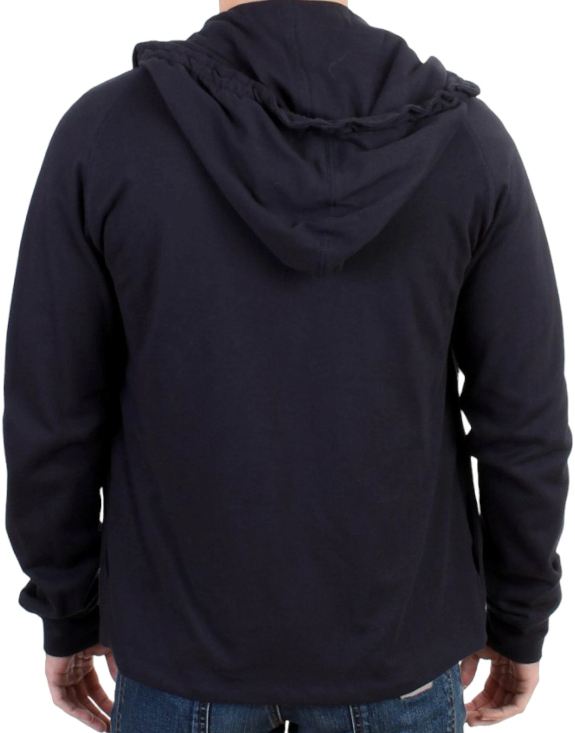 Costume National Blue hooded cotton sweater by Costume National