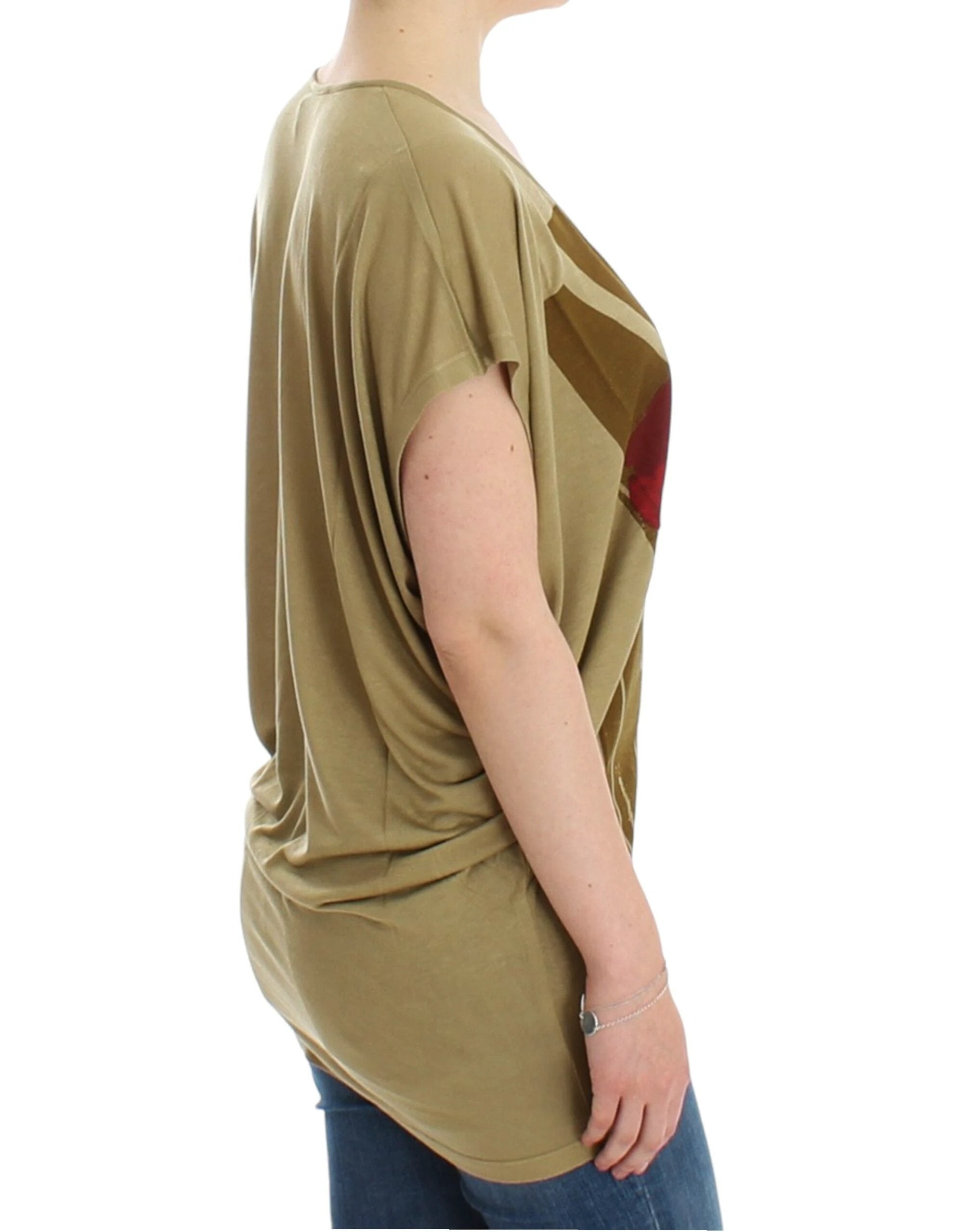 Costume National Green print shortsleeve t-shirt by Costume National