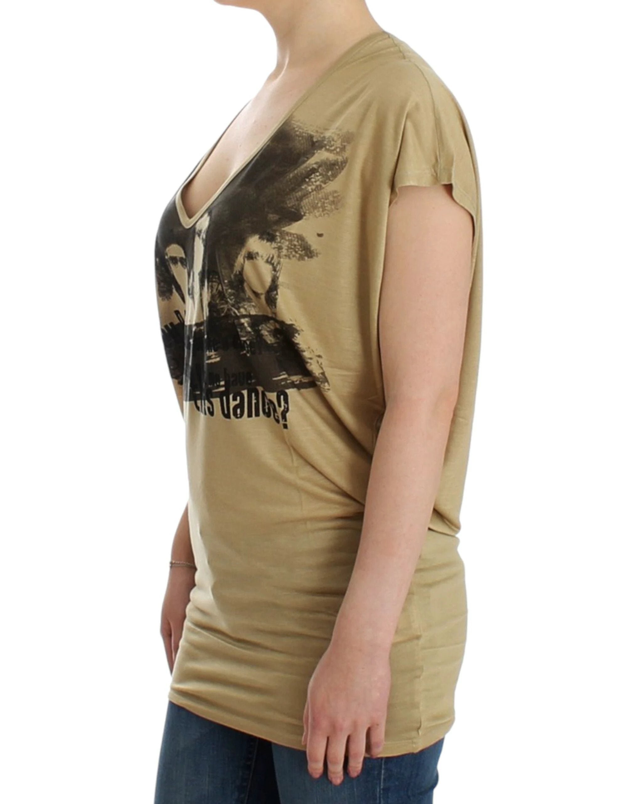 Costume National Beige motive print t-shirt by Costume National