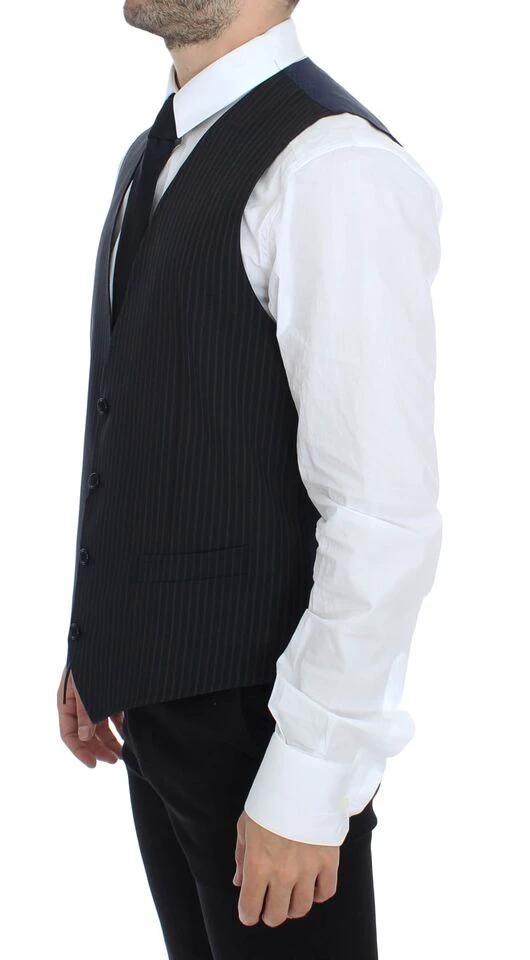 Dolce & Gabbana Gray Stretch Formal Dress Vest Gilet by Dolce & Gabbana