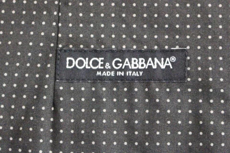 Dolce & Gabbana Gray Polka Dot Dress Vest Gilet Weste by Dolce & Gabbana