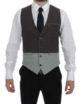 Dolce & Gabbana Gray Polka Dot Dress Vest Gilet Weste by Dolce & Gabbana