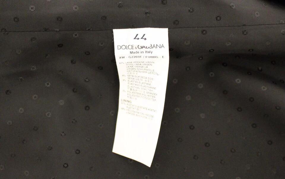 Dolce & Gabbana Black Wool Silk Stretch Dress Vest Blazer by Dolce & Gabbana