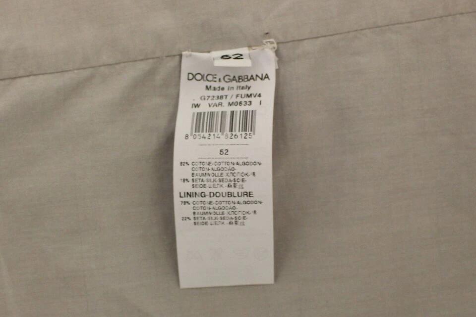 Dolce & Gabbana Beige Cotton Silk Blend Dress Vest Blazer by Dolce & Gabbana