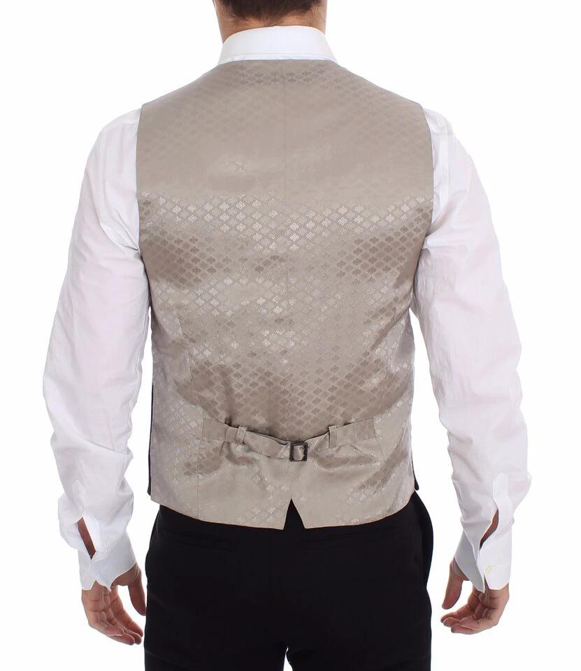 Dolce & Gabbana Black Cotton Dress Vest Blazer Jacket by Dolce & Gabbana