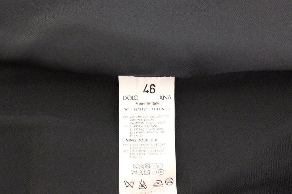 Dolce & Gabbana Blue Cotton Stretch Dress Vest Blazer by Dolce & Gabbana