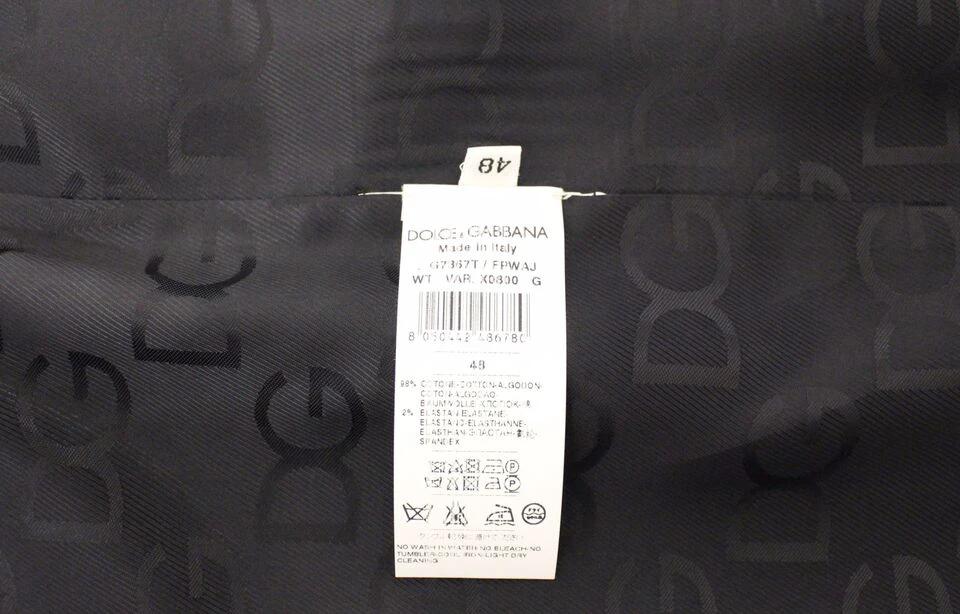 Dolce & Gabbana Gray Striped Wool Silk Dress Vest Gilet by Dolce & Gabbana