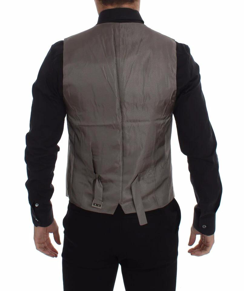 Dolce & Gabbana Beige Cotton Stretch Dress Vest Blazer by Dolce & Gabbana
