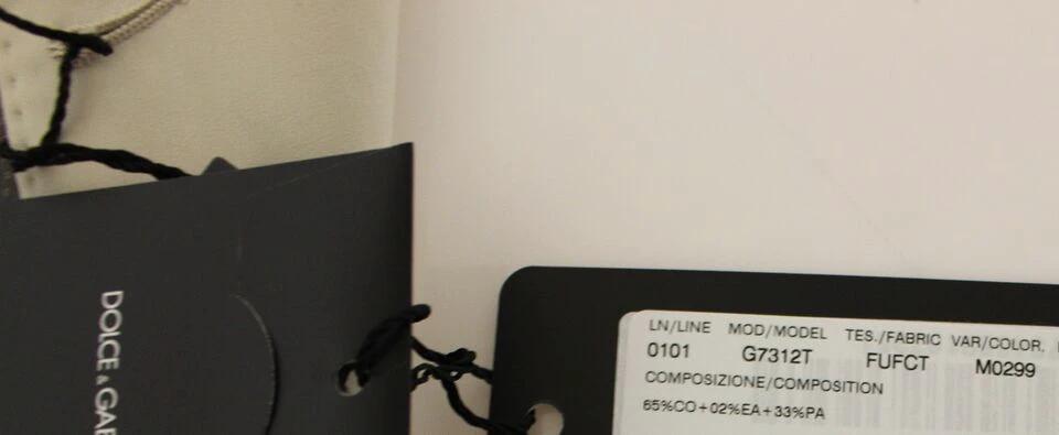 Dolce & Gabbana Beige Cotton Stretch Dress Vest Blazer by Dolce & Gabbana