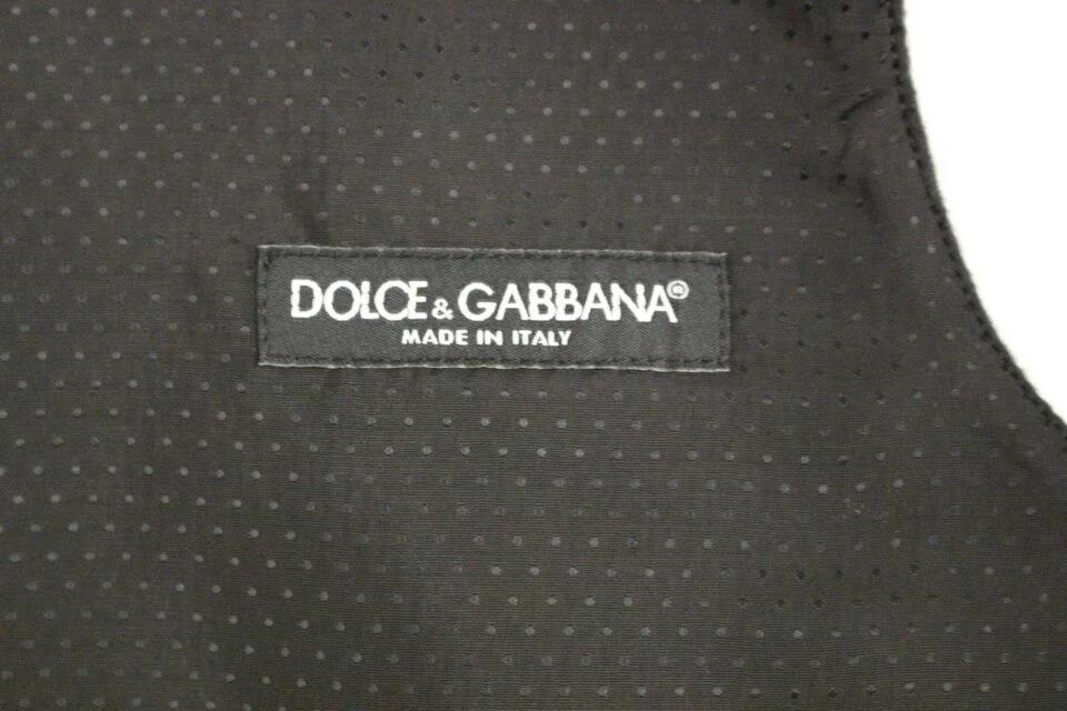 Dolce & Gabbana Gray Wool Blend Vest Gilet Weste by Dolce & Gabbana