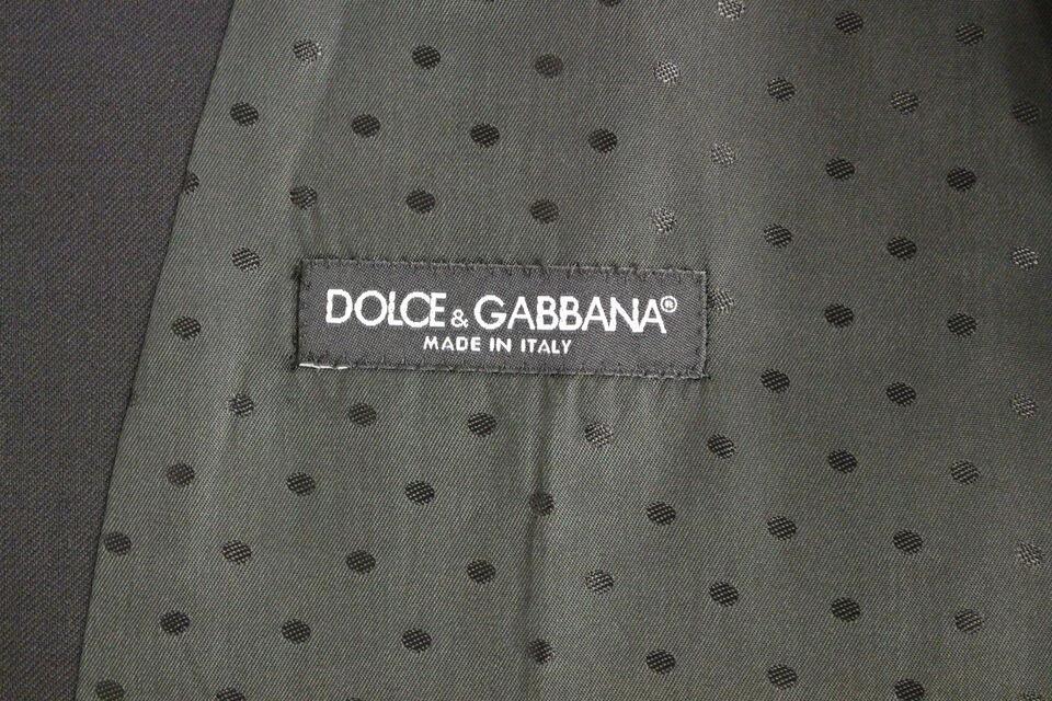 Dolce & Gabbana Black Wool Formal Dress Vest Gilet Weste by Dolce & Gabbana