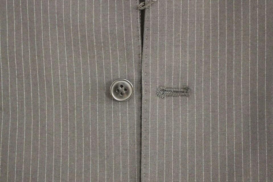 Dolce & Gabbana Black Striped Wool Single Breasted Vest by Dolce & Gabbana