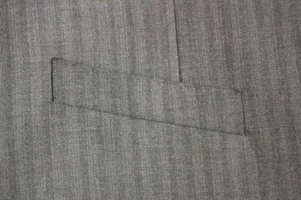 Dolce & Gabbana Gray Striped Wool Single Breasted Vest by Dolce & Gabbana